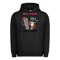 Pigment Black hot mess always stressed race mama Urban Hoodie - MaliasSmallBusiness