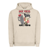 Pigment French Oak hot mess always stressed race mama Urban Hoodie - MaliasSmallBusiness