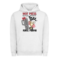 Hot Mess Always Stressed Race Mama Urban Hoodie | Teevron