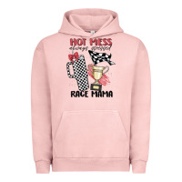 Pigment Salmon hot mess always stressed race mama Urban Hoodie - MaliasSmallBusiness