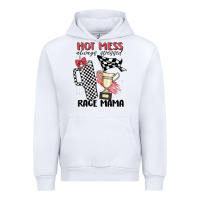 White hot mess always stressed race mama Urban Hoodie - MaliasSmallBusiness