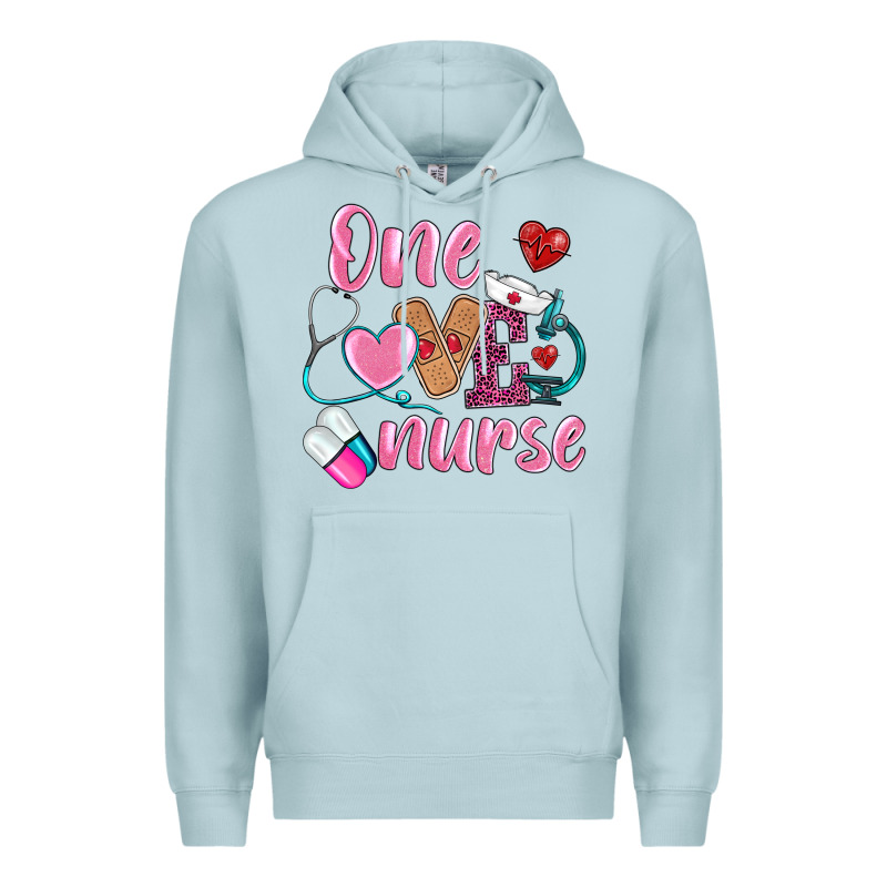 One Loved Nurse Premium Hoodie by BarkalooDesign | Teevron
