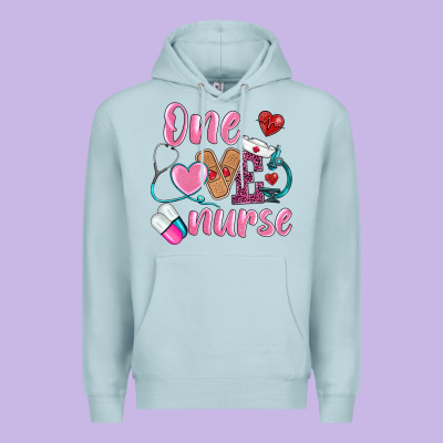 One Loved Nurse Premium Hoodie Designed By Barkaloodesign