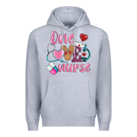 Heather Grey one loved nurse Premium Hoodie - BarkalooDesign