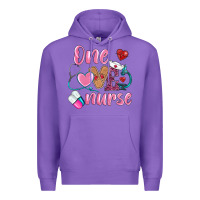 Purple one loved nurse Premium Hoodie - BarkalooDesign