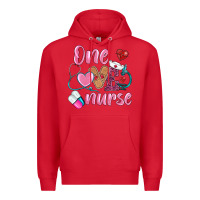 Red one loved nurse Premium Hoodie - BarkalooDesign