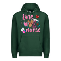 Sports Green one loved nurse Premium Hoodie - BarkalooDesign