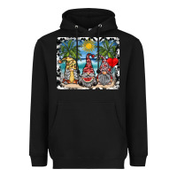 Black summer gnome mousepad Heavyweight Hoodie - SublimationCraftShop