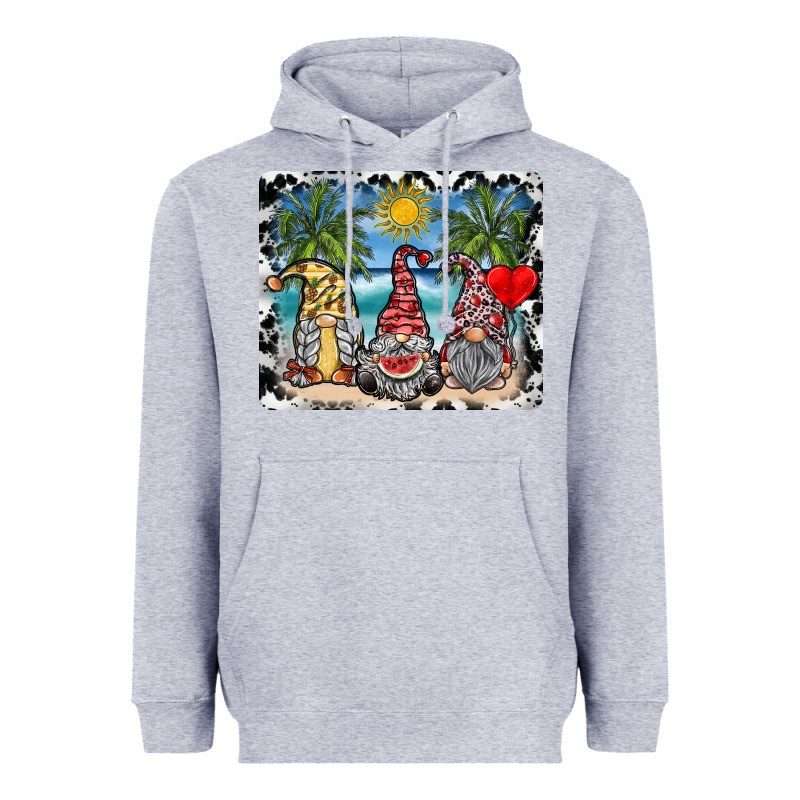 Summer Gnome Mousepad Heavyweight Hoodie by SublimationCraftShop | Teevron