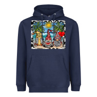Navy summer gnome mousepad Heavyweight Hoodie - SublimationCraftShop
