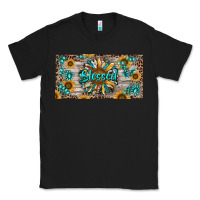 Black Blessed With Sunflower And Gemstone Classic Tee - RanaPortraitStore