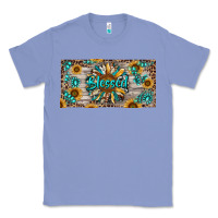 Colony Blue Blessed With Sunflower And Gemstone Classic Tee - RanaPortraitStore