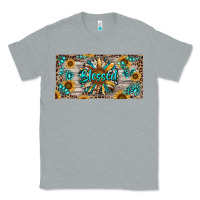 Heather Grey Blessed With Sunflower And Gemstone Classic Tee - RanaPortraitStore