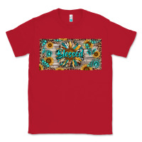 Red Blessed With Sunflower And Gemstone Classic Tee - RanaPortraitStore