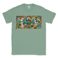 Sage Blessed With Sunflower And Gemstone Classic Tee - RanaPortraitStore