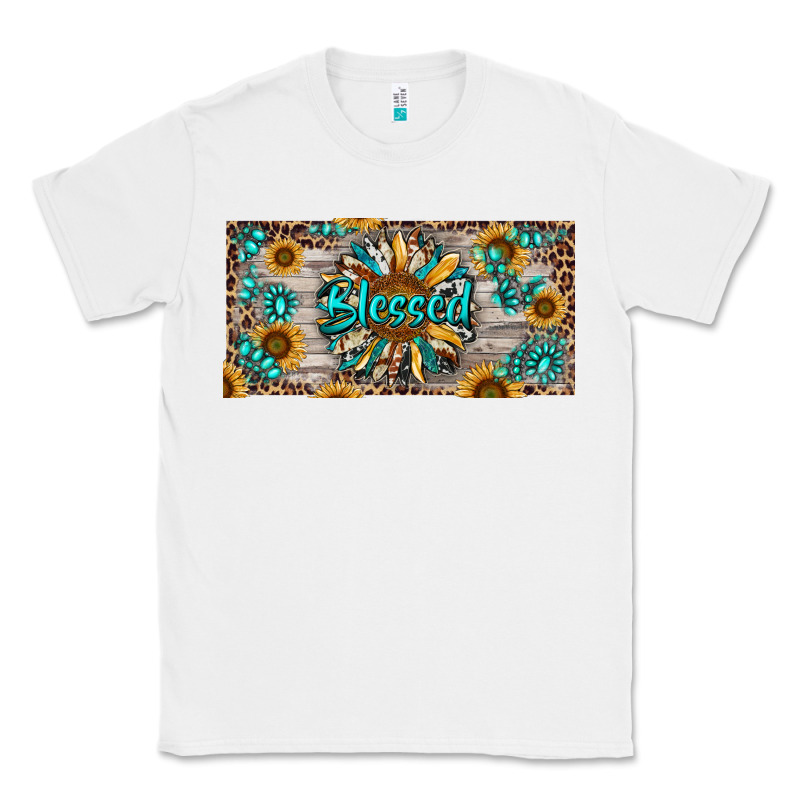 Blessed With Sunflower And Gemstone Classic Tee by RanaPortraitStore | Teevron