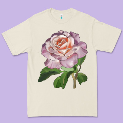 Belinda's Blush Rose Premium Tee Designed By Lillyallendesigns