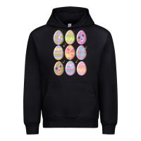 Black vintage easter eggs Urban Hoodie - MaliasSmallBusiness