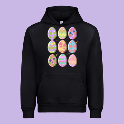 Vintage Easter Eggs Urban Hoodie Designed By Maliassmallbusiness
