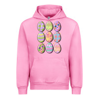 Fuchsia Pink vintage easter eggs Urban Hoodie - MaliasSmallBusiness