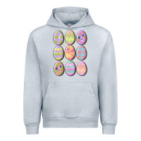Heather Grey vintage easter eggs Urban Hoodie - MaliasSmallBusiness