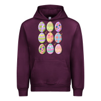 Mauve Wine vintage easter eggs Urban Hoodie - MaliasSmallBusiness