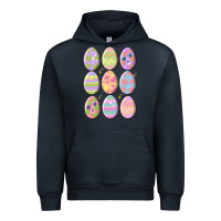 Navy vintage easter eggs Urban Hoodie - MaliasSmallBusiness