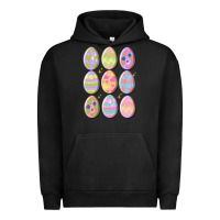 Pigment Black vintage easter eggs Urban Hoodie - MaliasSmallBusiness