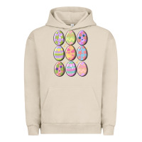 Pigment French Oak vintage easter eggs Urban Hoodie - MaliasSmallBusiness