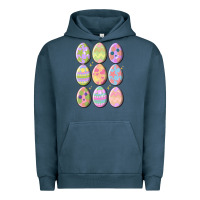 Pigment Midnight Navy vintage easter eggs Urban Hoodie - MaliasSmallBusiness
