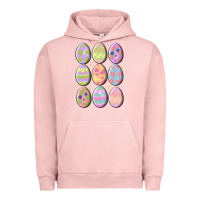 Pigment Salmon vintage easter eggs Urban Hoodie - MaliasSmallBusiness