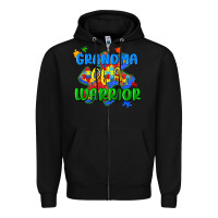 Black grandma of a warrior Zipper Hoodie - Zillion Design Studio