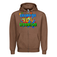 Chestnut grandma of a warrior Zipper Hoodie - Zillion Design Studio