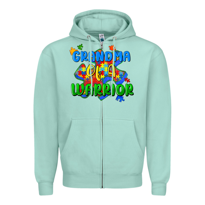 Grandma Of A Warrior Zipper Hoodie by Zillion Design Studio | Teevron