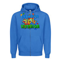 True Royal grandma of a warrior Zipper Hoodie - Zillion Design Studio