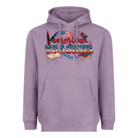 Lavender American Teacher 4th of July Heavyweight Hoodie - CowGirlArtShop