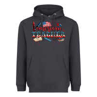 Smoke American Teacher 4th of July Heavyweight Hoodie - CowGirlArtShop