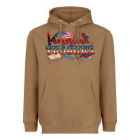 Toasted Coconut American Teacher 4th of July Heavyweight Hoodie - CowGirlArtShop