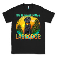 Black life is better with a labrador Classic Tee - texasbilliewilder