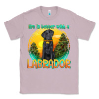 Lilac life is better with a labrador Classic Tee - texasbilliewilder