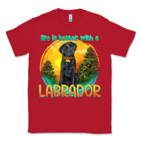 Red life is better with a labrador Classic Tee - texasbilliewilder