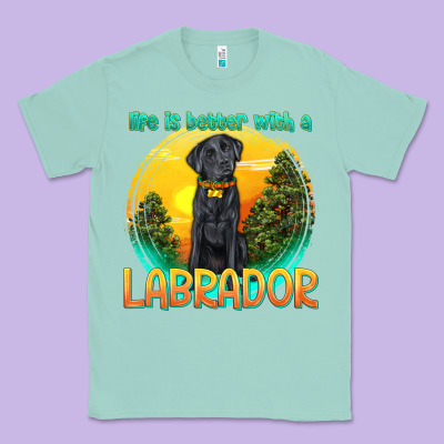 Classic Tee life is better with a labrador