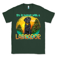 Sports Green life is better with a labrador Classic Tee - texasbilliewilder