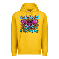 Lemon Western Anti-Social Butterfly Premium Hoodie - LillyAllenDesigns