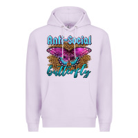 Lilac Western Anti-Social Butterfly Premium Hoodie - LillyAllenDesigns