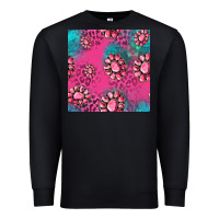 Black pink turquoise gemstoes seamless pattern Premium Sweatshirt - HRA Design Shop