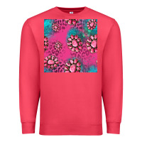 Cardinal pink turquoise gemstoes seamless pattern Premium Sweatshirt - HRA Design Shop