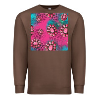 Chestnut pink turquoise gemstoes seamless pattern Premium Sweatshirt - HRA Design Shop
