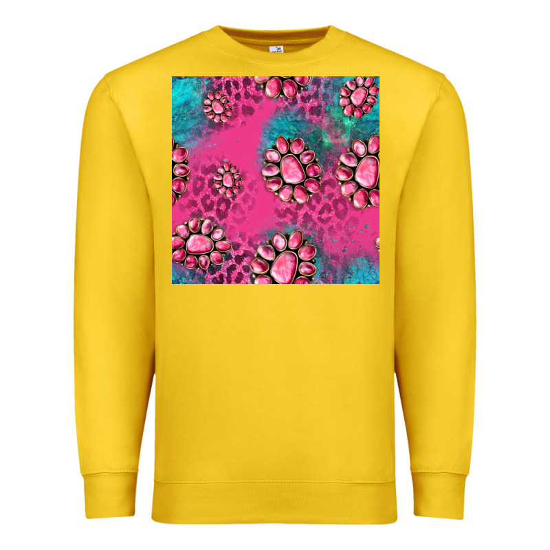 Pink Turquoise Gemstoes Seamless Pattern Premium Sweatshirt by HRA Design Shop | Teevron