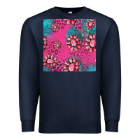 Navy pink turquoise gemstoes seamless pattern Premium Sweatshirt - HRA Design Shop
